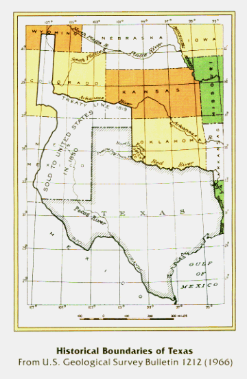 Map of the new Republic of Texas, 1836